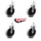 Service Caster 5 Inch Thermoplastic Rubber Wheel 3/8 Inch Threaded Stem Caster SCC, 4PK SCC-TS05S510-TPRS-381615-4 - alternate 2